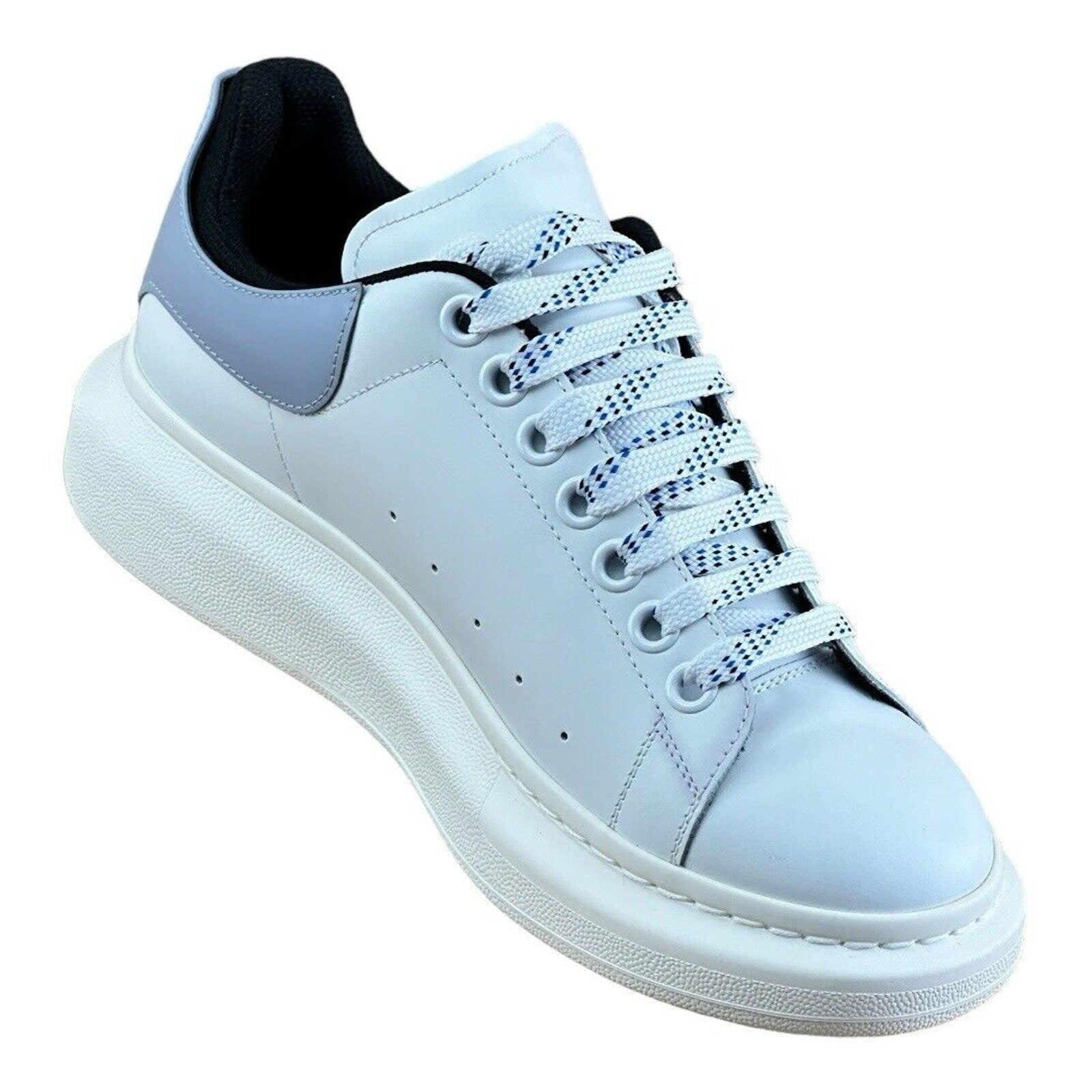 Alexander McQueen Oversized Sneaker &#39;White Spring Blue&#39; size 8 - Azini