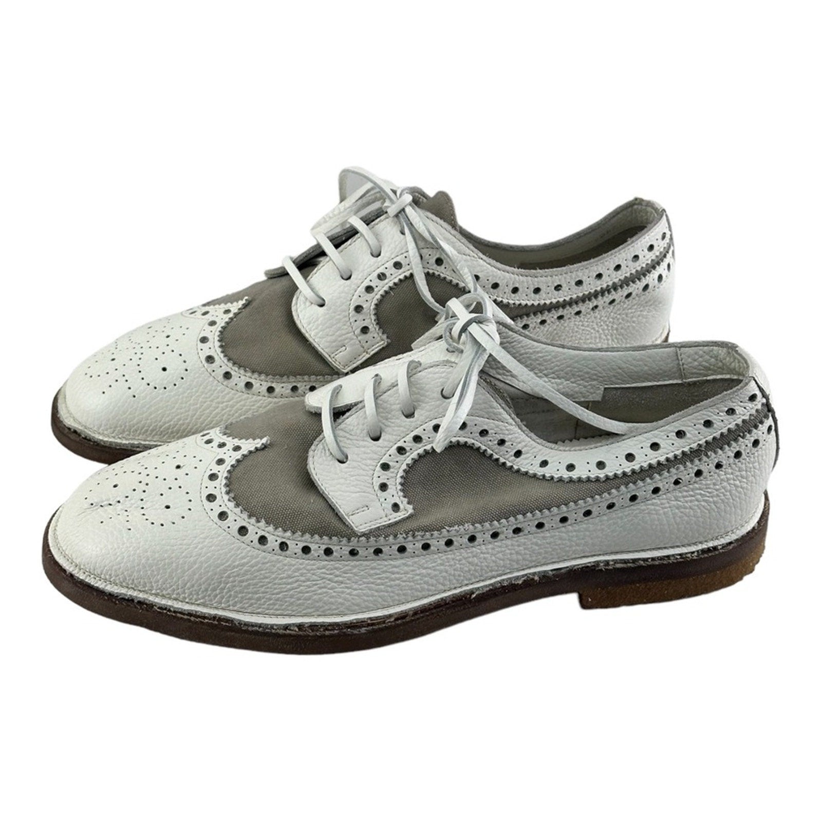 ALEXANDER HOTTO Designer Shoes Men’s Italian   White Oxfords size US 9 - Azini