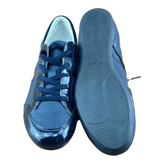 Bikkembergs Leather Sneakers Size 10 US| 40 EU Navy blue shoes - Azini