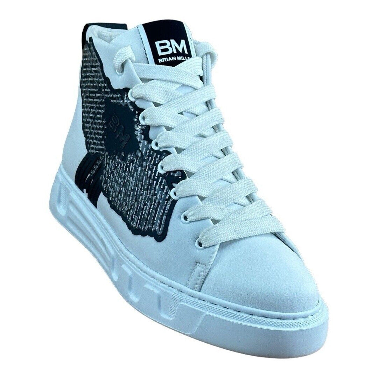 Brian Mills men’s shoes High top sneakers designer shoes fashion 8.5-9 US|42 - Azini