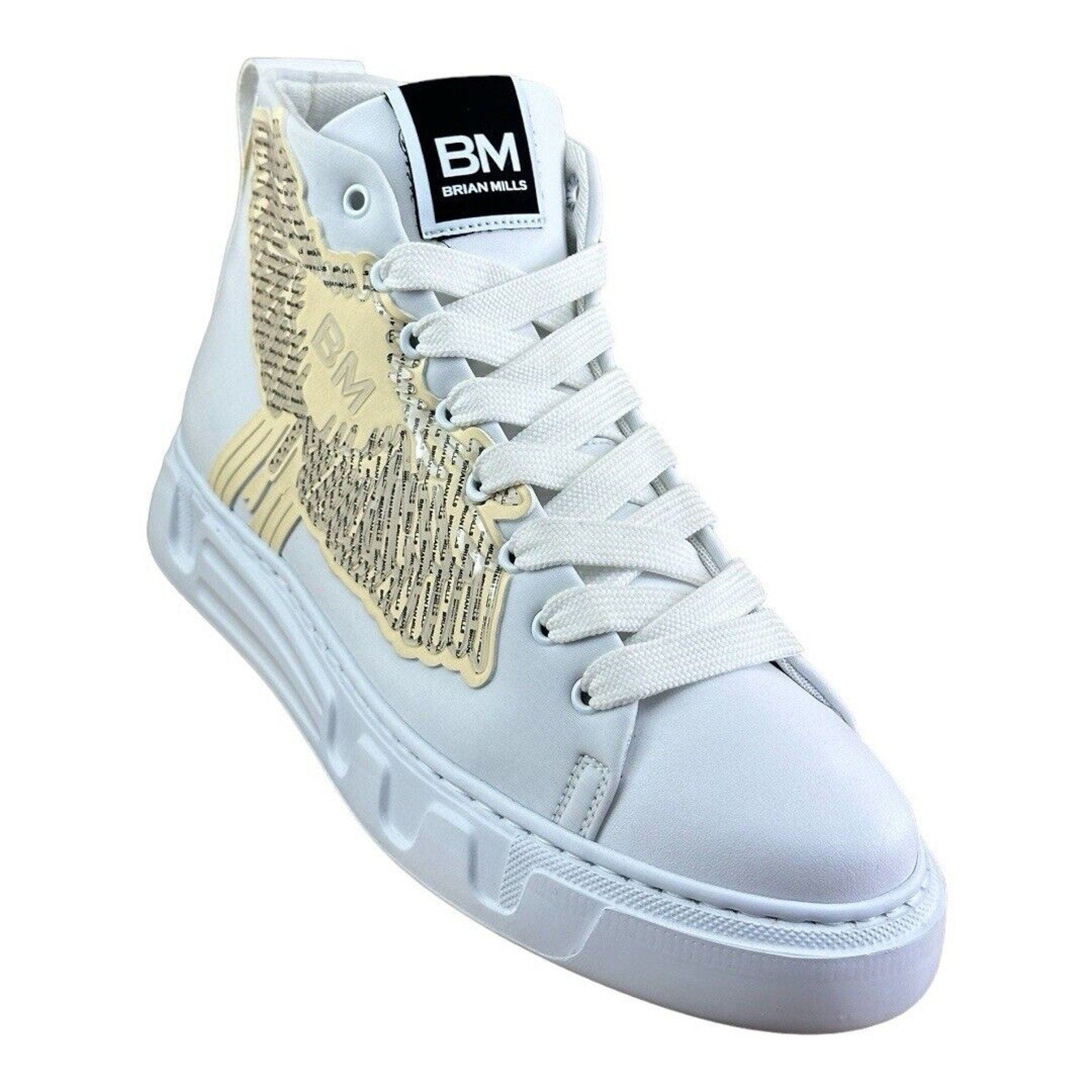 Brian Mills men shoes High top sneakers designer shoes fashion 8.5-9 US|42 - Azini